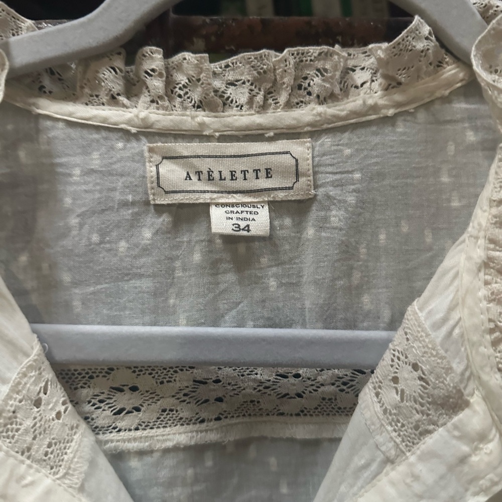Studio Atelette Victorian Style Blouse- Small - Picture 4 of 5